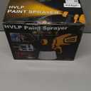 Paint Sprayer, 700W HVLP Spray Gun with Cleaning & Blowing Joints, 4 Nozzles and 3 Patterns, Easy to Clean, for Furniture, Cabinets, Fence, Walls, Door, Garden Chairs etc. VF803 (Yellow)