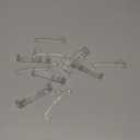 2.5 Inch Valance Clips Window Blind Clips Hidden Channel Clear Plastic Valance Retainer for Horizontal(12 Pieces)