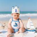 DCJHFJ Handmade Crown Hat 1st Birthday for Baby Boy Girl 1-3 Years Birthday Party Decoration Headband