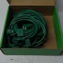 50FT Outdoor Extension Extension Cord for Halloween Christmas Inflatables with Multiple Outlets Green Electrical Cord with Multiple Plugs Outdoor Christmas Blow Up Decorations Light Extension Cords