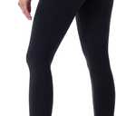 Sunzel Womens Workout Leggings With High Waist Tummy Control, Large, Black