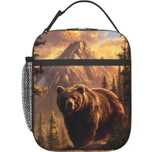 Bear Lunch Box for Adults Women Girls Boys Kids Animal Lunch Box Insulated Cooler Reusable Lunch Bag Container Gifts for Work Office Picnic Travel School (One Size) Bear Lunch Box for Adults Women Girls Boys Kids Animal Lunch Box Insulated Cooler Reusable Lunch Bag Container Gifts for Work Office Picnic Travel School (One Size)