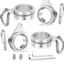 1" Flag Pole Rings Flagpole Inner Diameter, Φ: 1"-Pack of 4, Silver