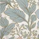 DEXI Kitchen Mats for Floor 2 Piece Set, 17x29+17x59, Cushioned Standing Mat Anti Fatigue, Waterproof Comfort Floral Padded for Laundry Room Office, Blue