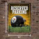 NFL Football Metal Parking Sign 8.5" x 11" - Great for Man Cave, Bed Room, Office, Home Dcor (TEAM COLOR)