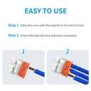 Dicio Push-in Wire connectors Nuts 300pcs terminals UL Listed Quick Connect connectors kit Low Voltage Wire Electrical connectors for Wiring 2 3 4 Port 4 Gauge Connectors Assortment Kit 24-14 AWG