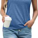 IWOLLENCE Women's Floral Tube Tops Casual Summer Backless Strapless Top Sleeveless Bandeau Tanks Shirt (Blue, M)