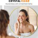 Gold Round Bathroom Mirror, 22” Vanity Circle Wall Mirror | Bathroom Mirrors for Over Sink, HD Tempered Glass, Anti-Rust Metal Frame, for Living Room, Bedroom, Entryway