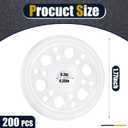 Taiyin 200 Pcs 1.77 Inch/ 45 mm Plastic Washers Foam Board Insulation Load Spreading Polypropylene Washers for Fixing and Supporting Rigid Foam Spreading for Screws Nail