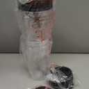 Blender Replacement Parts for Ninja, 24oz Ninja Blender Cups with To-Go Lids, 7 Fins Extractor Blade, Compatible with Nutri Ninja Auto iQ Blenders BL2012 BN801 BL480-30 BL640-30 BL642-30 NN100-30