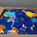 Posh Creations Bean Bag Chair for Kids, Teens, and Adults Includes Removable and Machine Washable Cover, Canvas Dinos on Blue, 27in - Medium