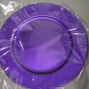 50 Pcs Purple Charger Plates Bulk, 13" Round Beaded Plate Chargers for Dinner Plates, Decorative Dinner Chargers Plastic Table Chargers for Wedding Holiday Party Baby Shower Event Decoration (Purple)