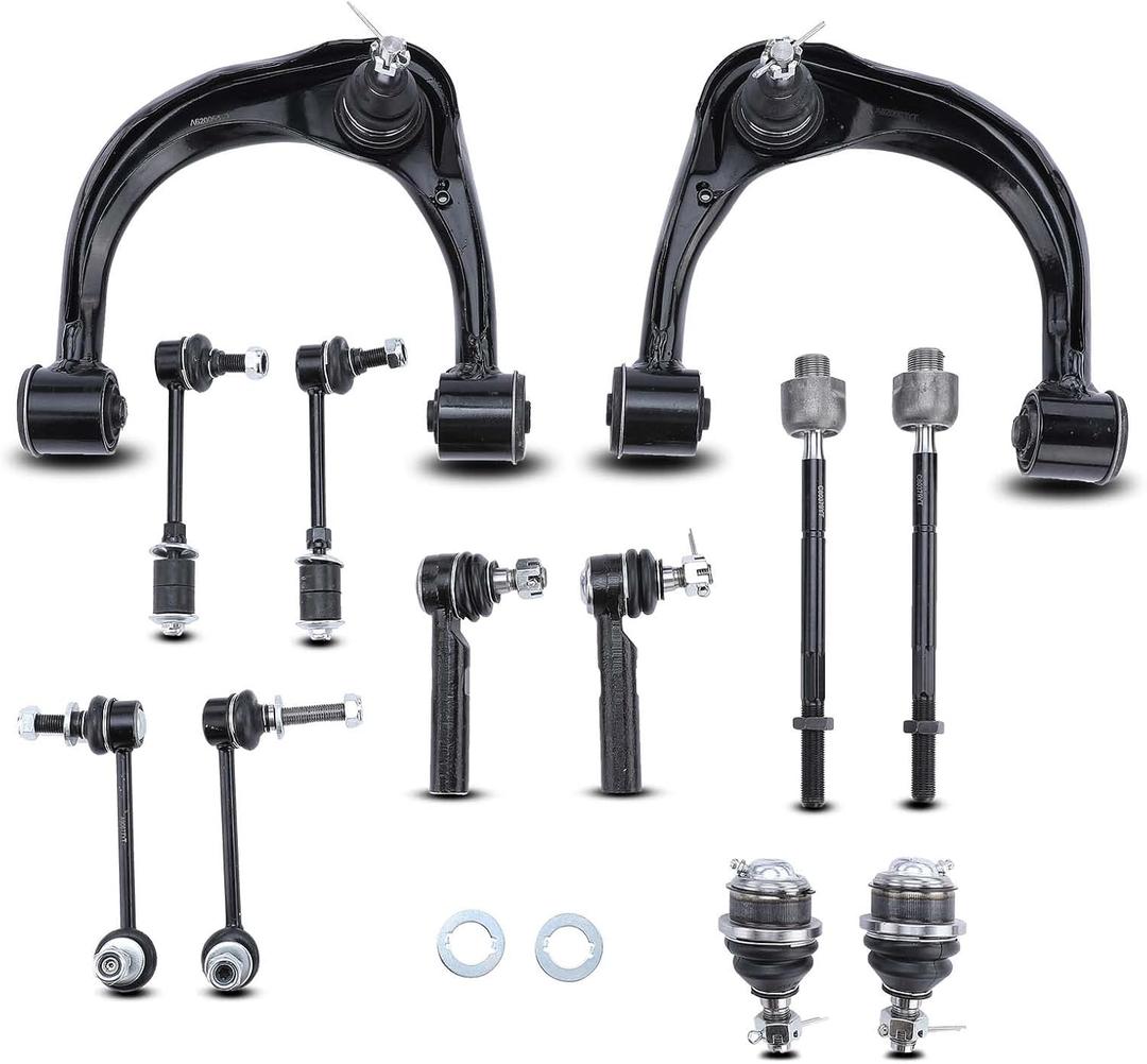 A-Premium 12Pcs Suspension Kit, Front Upper Control Arm, Lower Ball Joint