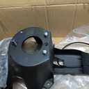 Spare Tire Holder Mounting Bracket Tire Carrier for Jeep Wrangler JK 07-18 with 3rd Third Brake Light Accessories 55397217AJ 68048581AA Aluminum Alloy Bracket (Smoke Lens)