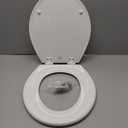 BEMIS 500EC 390 Toilet Seat with Easy Clean & Change Hinges, 1 Pack Round, Cotton White
