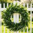 28 Inch Large Eucalyptus Wreath for Front Door,Large Green All-Season Decor