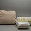 AAAAAcessories Outdoor Deep Seat Cushions, Waterproof, Fade-Resistant Patio Furniture Replacement Cushions, 23.5" x 25.5" x 5" + 23.5" x 19", Set of 4, Khaki Beige