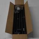 Curtain Rods for Windows 16 to 88 Inches Adjustable Length 1 Inch Diameter Window Curtain Rod with Aluminium Finials, Black