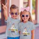 MYHALF Magical Family Shirts Matching 2025 Vacation Family Matching Outfits Mom and Mini Cute Summer Trip Clothes (7-8 Years, Grey)