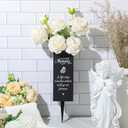 Geosar Cemetery Vases for Grave Metal Flower Holder with Spikes Memorial Funeral Gravesite Flowers Vase Decorations for Loss of Loved One(A Life that Touches Others)