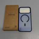 SUPFINE Magnetic for iPhone 17 Pro Max Case with Screen Protector (Compatible with MagSafe)(Military Grade Drop Protection) Translucent Matte Shockproof with Anti-Fingerprint Phone Cover, Dark Blue