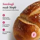 Beginner-Friendly Sourdough Starter Kit, Sourdough Starter Jar, 34oz Sourdough Jar Wide Mouth, Easy Instructions, Recipes & 24/7 AI Support - Sourdough Bread Baking Supplies