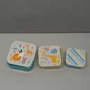 Jacent Safari Snack Boxes: 3 Count Pack with 3 Sizes, Craft/Snack Containers, Easy Open, Leak Proof Small Food Containers with Lids, Nesting Boxes For Sandwiches, Snacks, And More