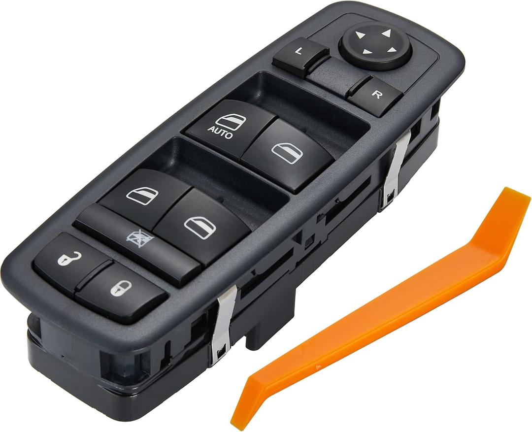 8 PINS +13 PINS Check Required.Power Window Switch fits for 2008-2012 Jeep Liberty & Dodge Nitro,2009-2010 Dodge Journey,4602632AB 4602632AD 4602632AC Driver Side Control switches(Green Light)