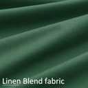 Dark Green 100% Blackout Curtains 72 Inch Length 2 Panels for Bedroom Insulated Solid Linen Textured Room Darkening Drapes with Hooks Back Tab Black Out Window Curtain Living Room 52x72