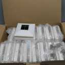 APONUO 4x4 Solar Post Cap Lights, 16 Pack White for Wood/Vinyl Posts - IP64 Waterproof, 6500K Cool White LED, No-Wire Fence Lights & Deck Lights for Patio Garden Yard Patio