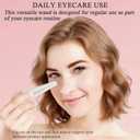 Eye Lift Wand, 3 in 1 Vibrating Red Light 98F to 113F LCD Display Eye Massager for Dry Eyes, Dark Circles and Puffiness, Electrical Face, Neck Sculpting Pen for Fine Lines and Wrinkles