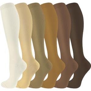 bropite Compression Socks for Women & Men Circulation-Support Knee High Socks 20-30 mmhg-Best for Running,Medical,Nurse,Travel, Size: L/XL
