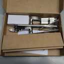 Storm Door Handle Complete Set, Fit Screen and Storm Door Handle Replacement Part with Lock Cylinder and Key, 2-1/2" Handle PZ, Polished Nickel