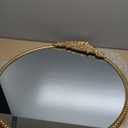 Round Baroque Style Antique Metal Circle Vintage Mirror, Wall Mounted Decorative Mirror for Entryway,Bathroom,Vanity, Retro Gold, 2' ft i