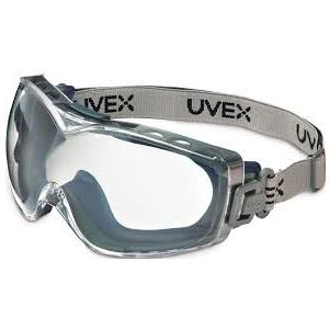 Honeywell Uvex Stealth OTG Safety Goggles with Clear HydroShield Anti-Fog Lens & Fabric Headband (S3970HSF)