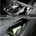 for Tesla Side Door Handle Storage Box Model Y Refreshed Juniper Accessories 2025 2026 Interior Slot Pockets Tray Organizer Car Door Handle Holder ABS Model Y Armrest Phone Container 4PCS