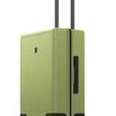 LEVEL8 Carry on Luggage Airline Approved with Spinner Wheels, Lightweight Luminous Textured Travel Bags for Women Men, Tsa Lock Cabin Suitcase, 20 Inch, Pickle Green