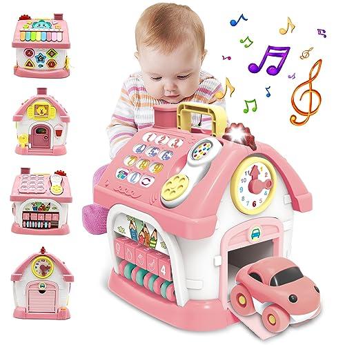 Ming You Montessori Toys for 1+ Year Olds Girl Gifts - 8-in-1 Musical Learning House Baby Toy 6-12 12-18 Months, Toddler Toys Age 1, 2 Year Old Girl Birthday Gifts
