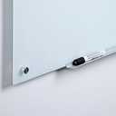 Audio-Visual Direct Magnetic White Glass Dry-Erase Board Set - 8' x 4' - Includes Magnets, Hardware & Marker Tray