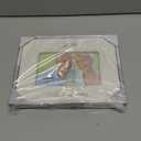 Malden International Designs Glazed Ceramic With Gold Accents 50th Anniversary Picture Frame, 4x6, White