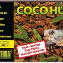 Exo Terra Coco Husk Brick, 8 QT (8.8 L) Natural Coconut Fiber Terrarium Substrate for Reptiles, Amphibians & Tropical Enclosures
