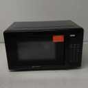 Emerson MW7302B Compact Countertop Microwave Oven with Touch Control, LED Display, 700W, 10 Power Levels, 6 Auto Menus, Glass Turntable and Child Safe Lock, 0.7 Cu., Ft. Black