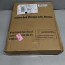 Under Bed Storage with Wheels, 2 Pack Under Bed Storage Containers with Label Holders for Clothes, Shoes and Blankets, Rolling Underbed Shoe Organizer with Cover, Beige (30.71x15.7x7.28 in)