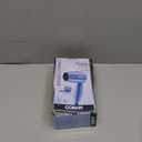 Conair Travel Hair Dryer with Dual Voltage, 1600W Compact Blow Dryer with Folding Handle, Blue