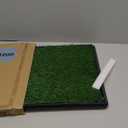 PETMAKER Artificial Grass Puppy Pee Pad with Tray, Reusable Dog Potty Training Mat for Indoor & Outdoor Use, Easy Clean Artificial Turf Surface for Dogs and Small Pets, Fake Grass Potty (Small 4-Layer System)