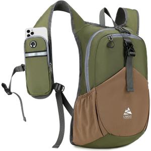 15L Small Hiking Backpack for Men Women Lightweight Packable Backpack Foldable Casual Daypack for Camping Travel Outdoor, Green