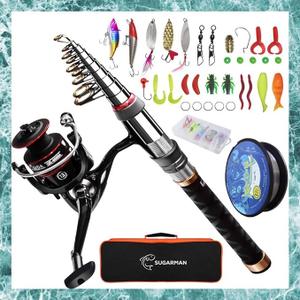 Fishing Set Fishing Rod Telescopic Fishing Rod Spinning Reel