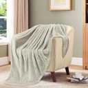 TOONOW Fleece Bed Blanket Queen Size 90x90 inches, Super Soft Fluffy Fuzzy Plush Blanket Geometric Pattern Cozy Microfiber Flannel Blankets for Couch, Bed, Sofa, Pumice Stone