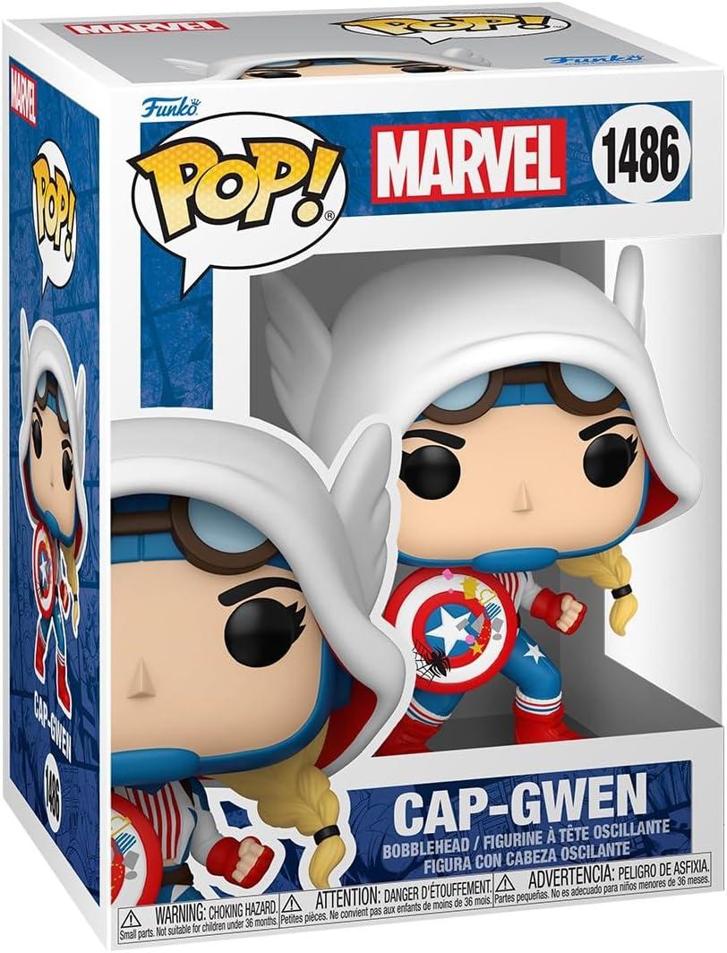 Funko Pop! Marvel: Spider-Gwen - Cap-Gwen - Marvel Comics - Collectable Vinyl Figure - Gift Idea - Official Merchandise - Toys for Kids & Adults - Model Figure for Collectors Funko Pop! Marvel: Spider-Gwen - Cap-Gwen - Marvel Comics - Collectable Vinyl Figure - Gift Idea - Official Merchandise - Toys for Kids & Adults - Model Figure for Collectors
