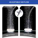 2 x Aquarium Air Stone,1.4 Inch Fish Tank Nano Bubble Stone Kit with Check Valve and Control Valve Quiet Extremely High Dissolved Oxygen Diffuser Makes Extremely Tiny Bubbles for Betta Fish,Shrimp